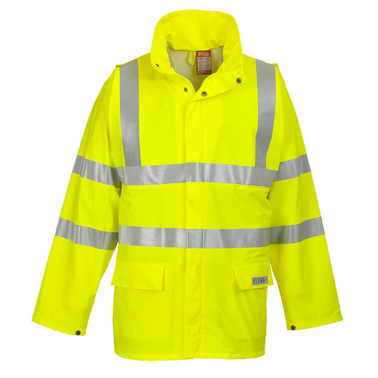 Portwest Sealtex Flame Hi-Vis FR Jacket - Yellow - FR41 S - Overlook Boots