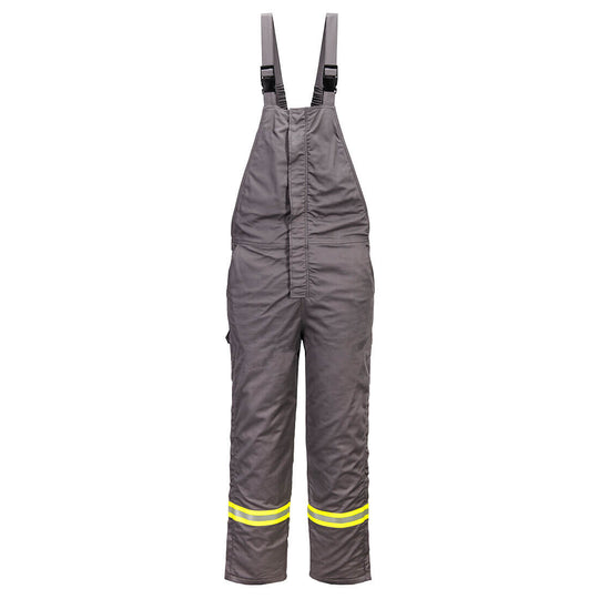 Portwest Bizflame Work Insulated FR Bib Overall - Gray - FR422 S - Overlook Boots