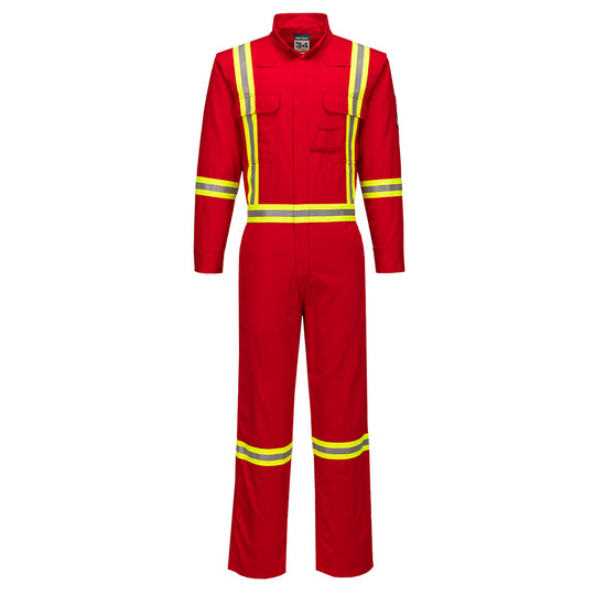 Portwest Bizflame 88/12 X Back 2” Iona Xtra FR Coverall - Red Tall - FR511 36 - Overlook Boots