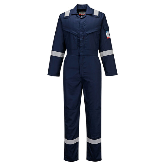 Portwest Bizflame Work Lightweight FR NFPA 2112 Coverall - Navy - FR518 4XL - Overlook Boots