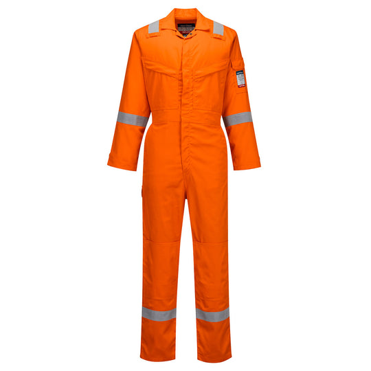 Portwest Bizflame Work Lightweight FR NFPA 2112 Coverall - Orange - FR518 4XL - Overlook Boots