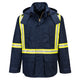 Portwest Bizflame Work Insulated FR Parka - Navy - FR610 S - Overlook Boots