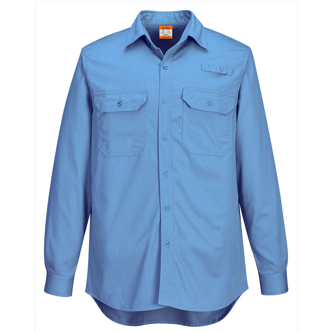 Portwest Portflame+ Work Vented FR Shirt - Lake - FR705 S - Overlook Boots