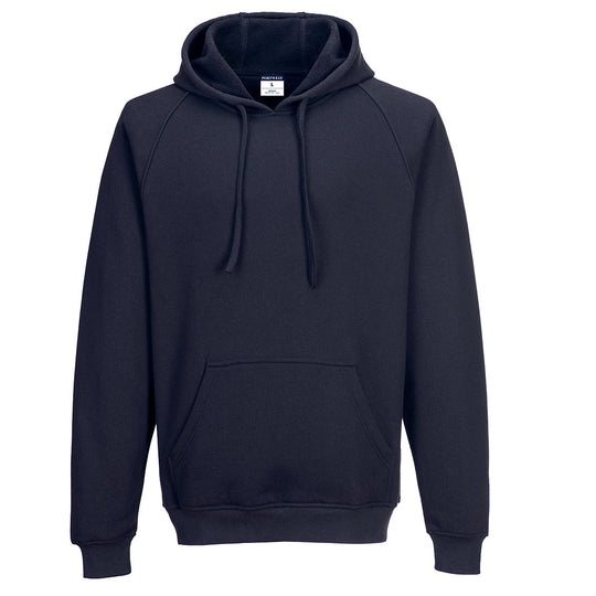 Portwest Bizflame Knit Heavyweight Hooded FR Sweatshirt - Navy - FR708 M - Overlook Boots
