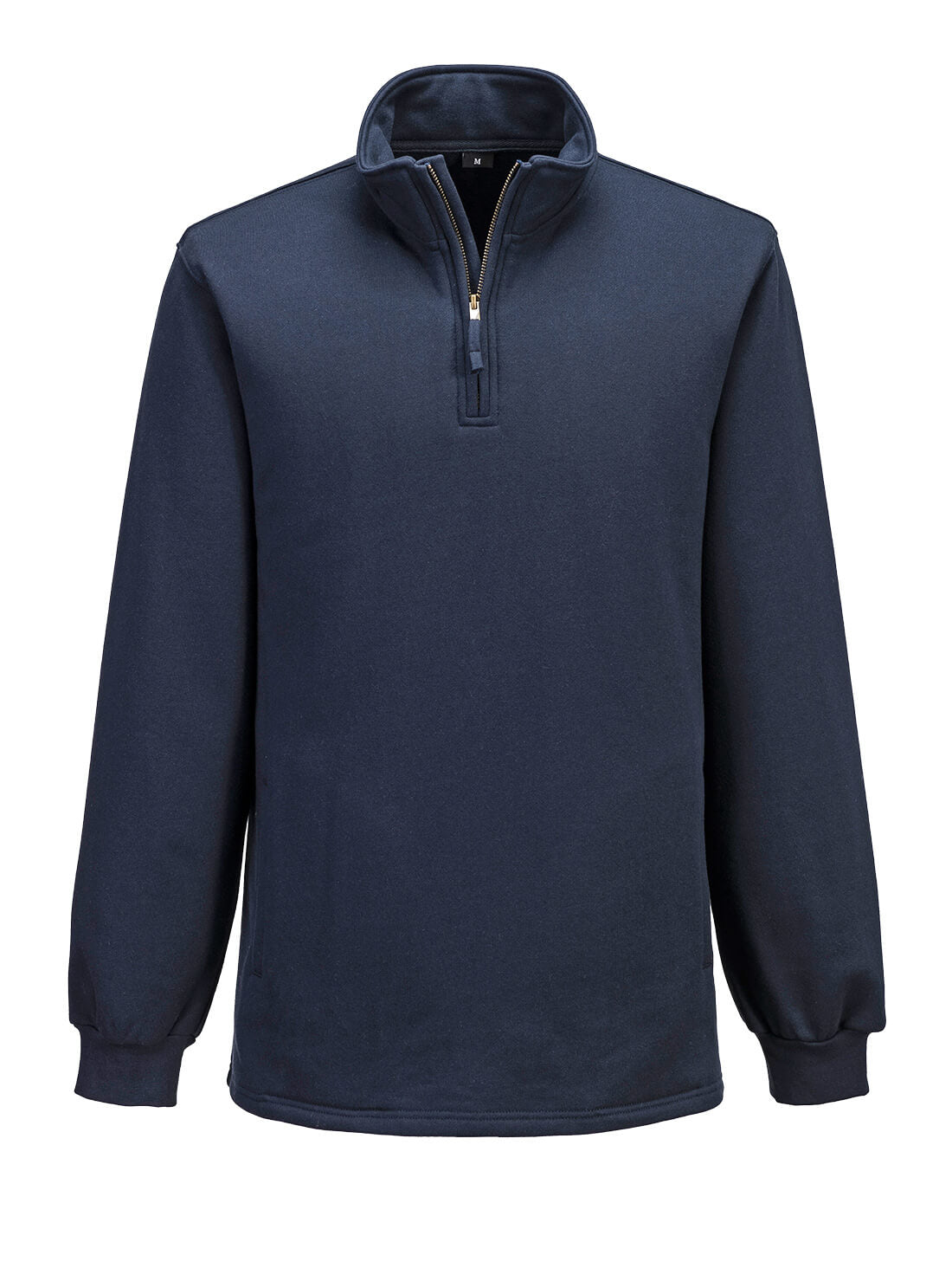Portwest Bizflame Knit 1/4 Zipper FR Sweatshirt - Navy - FR726 M - Overlook Boots