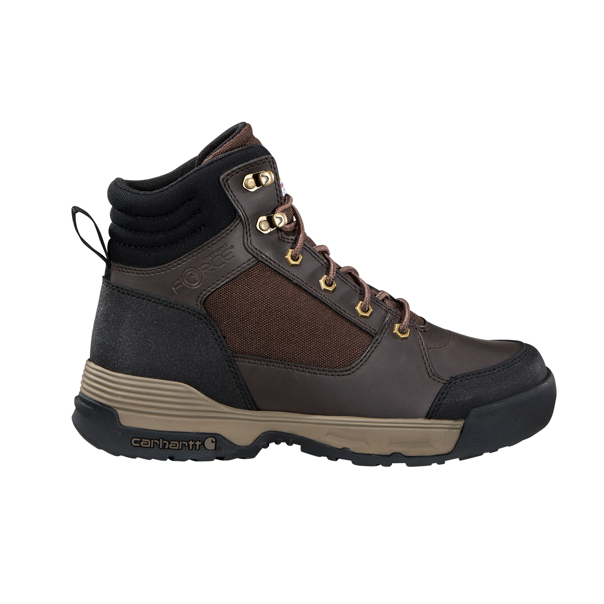Carhartt Men's Force HD 6" Soft Toe Work Boot- Brown- FX6105-M - Overlook Boots