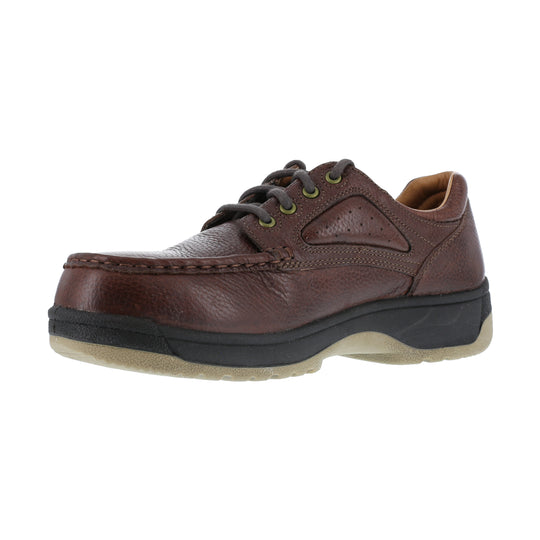 Florsheim Men's Compadre Composite Toe Eurocasual Oxford Work Shoe - Brown - FS2400 - Overlook Boots