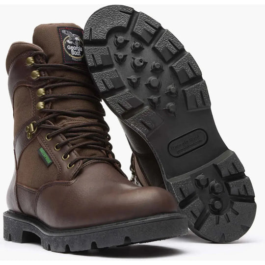 Georgia Men's Homeland 8" Soft Toe Waterproof Slip Resist Work Boot - Brown - G108 - Overlook Boots