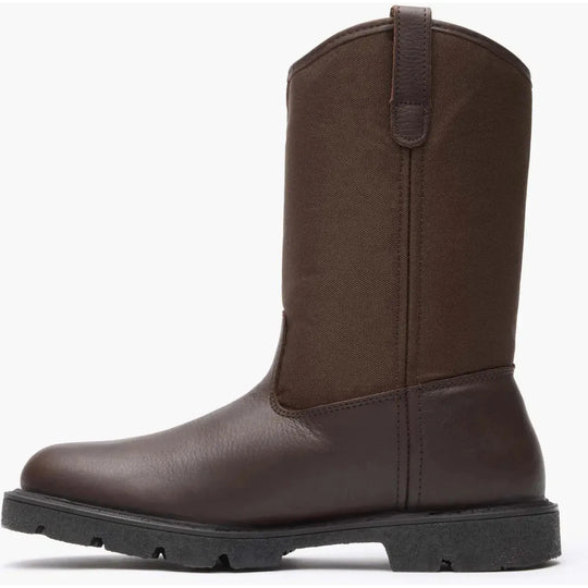 Georgia Men's Homeland 11" Soft Toe Waterproof Wellington Work Boot- Brown- G113 - Overlook Boots