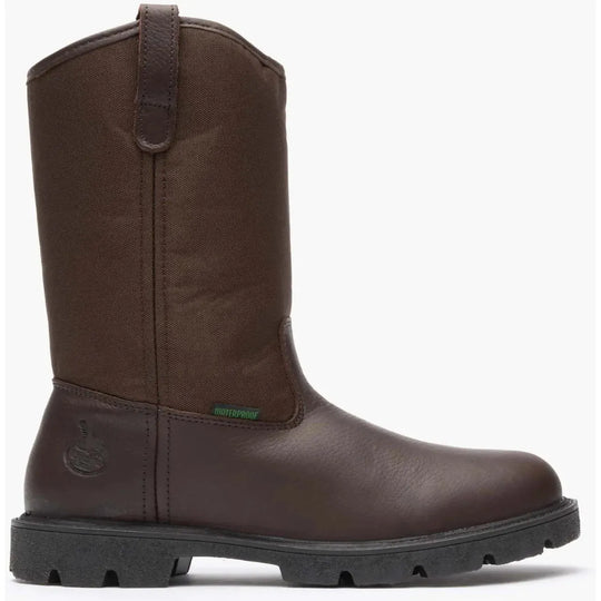 Georgia Men's Homeland 11" Soft Toe Waterproof Wellington Work Boot- Brown- G113 - Overlook Boots