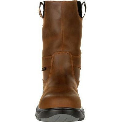 Georgia Men's Flxpoint 10" Composite Toe Waterproof Wellington Work Boot- Brown - G5644 - Overlook Boots
