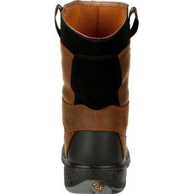 Georgia Men's Flxpoint 10" Composite Toe Waterproof Wellington Work Boot- Brown - G5644 - Overlook Boots