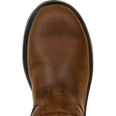 Georgia Men's Flxpoint 10" Composite Toe Waterproof Wellington Work Boot- Brown - G5644 - Overlook Boots