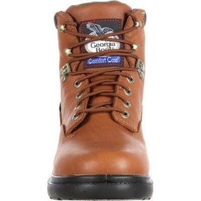 Georgia Men's Farm And Ranch 6" Soft Toe Waterproof Work Boot -Brown- G6503 - Overlook Boots