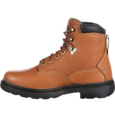 Georgia Men's Farm And Ranch 6" Soft Toe Waterproof Work Boot -Brown- G6503 - Overlook Boots