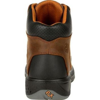 Georgia Men's FLX Point 6" Composite Toe Waterproof Work Boot- Brown- G6644 - Overlook Boots