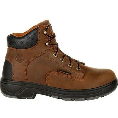 Georgia Men's FLX Point 6" Composite Toe Waterproof Work Boot- Brown- G6644 - Overlook Boots