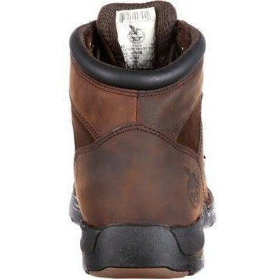 Georgia Men's Athens 6" Steel Toe Waterproof Work Boot - Brown - G7603 - Overlook Boots