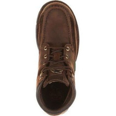 Georgia Men's Athens 6" Steel Toe Waterproof Work Boot - Brown - G7603 - Overlook Boots