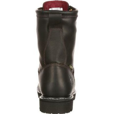 Georgia Men's Lace To Gore-Tex 8" Soft Toe Waterproof 200G Ins Work Boot- Black- G8040 - Overlook Boots