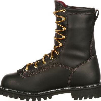 Georgia Men's Lace To Gore-Tex 8" Soft Toe Waterproof 200G Ins Work Boot- Black- G8040 - Overlook Boots