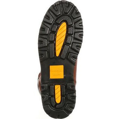 Georgia Men's Hammer 6" Steel Internal Metguard Work Boot -Brown- G8315 - Overlook Boots