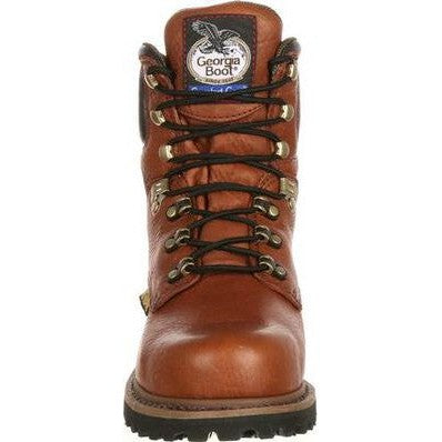 Georgia Men's Hammer 6" Steel Internal Metguard Work Boot -Brown- G8315 - Overlook Boots