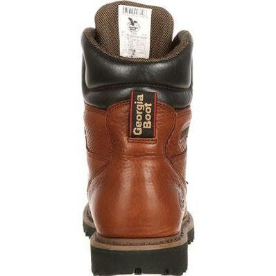 Georgia Men's Hammer 6" Steel Internal Metguard Work Boot -Brown- G8315 - Overlook Boots