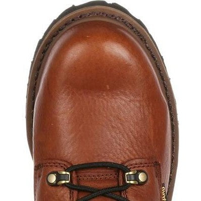 Georgia Men's Hammer 6" Steel Internal Metguard Work Boot -Brown- G8315 - Overlook Boots