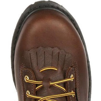 Georgia Men's Lace To Toe 8" Steel Toe Waterproof Work Boot- Chocolate- G8341 - Overlook Boots