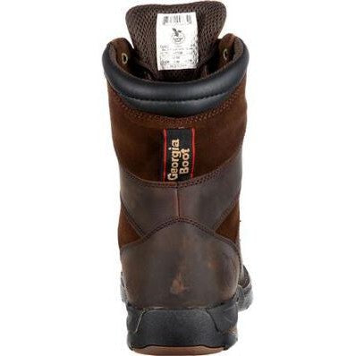 Georgia Men's Athens 8" Soft Toe Waterproof Work Boot - Brown - G9453 - Overlook Boots