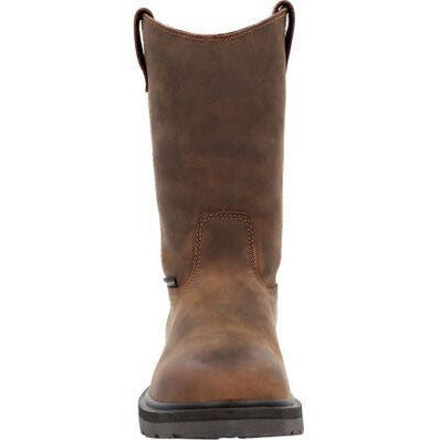 Georgia Men's Suspension 11" Waterproof Wellington Work Boot -Brown- GB00085 - Overlook Boots