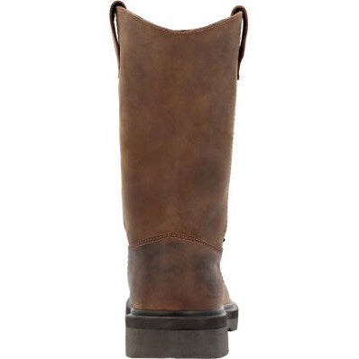 Georgia Men's Suspension 11" Waterproof Wellington Work Boot -Brown- GB00085 - Overlook Boots