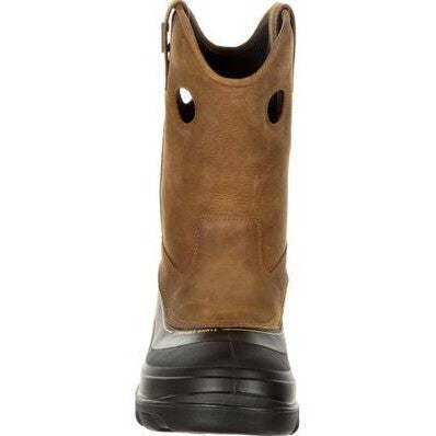 Georgia Men's Muddog 11" Composite Toe Waterproof Wellington Work Boot- Gold- GB00243 - Overlook Boots