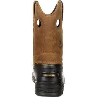 Georgia Men's Muddog 11" Composite Toe Waterproof Wellington Work Boot- Gold- GB00243 - Overlook Boots