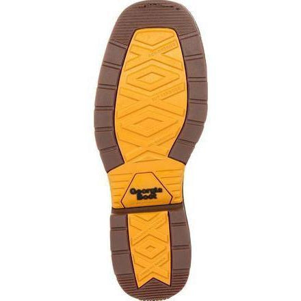 Georgia Men's Carbo-Tec Lightweight 11" Steel Toe Waterproof Western Work Boot -Brown- GB00267 - Overlook Boots