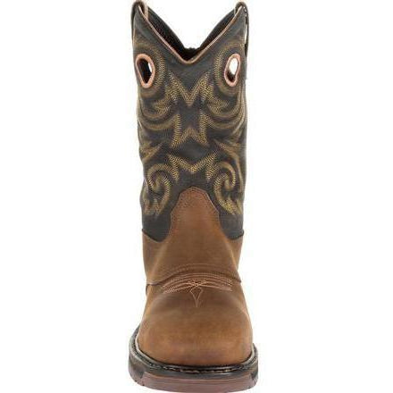 Georgia Men's Carbo-Tec Lightweight 11" Steel Toe Waterproof Western Work Boot -Brown- GB00267 - Overlook Boots