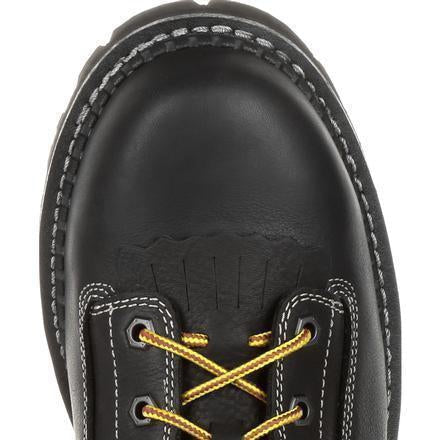 Georgia Men's Amp Lightweight Low-Heel Logger 9" Waterproof Work Boot - Black - GB00271 - Overlook Boots