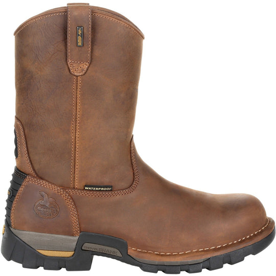 Georgia Men's Eagle One 10" Soft Toe Waterproof Work Boot - Brown - GB00314 - Overlook Boots