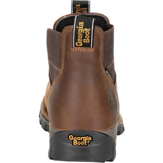 Georgia Men's Eagle One Soft Toe Waterproof Chelsea Work Boot - Brown - GB00315 - Overlook Boots