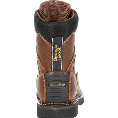 Georgia Men's Giant Revamp 8" Waterproof Work Boot -Brown- GB00318  - Overlook Boots