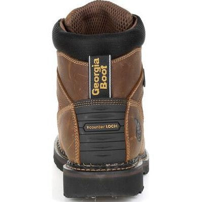 Georgia Men's Giant Steel Toe WP Met Guard Work Boot -Brown- GB00322  - Overlook Boots