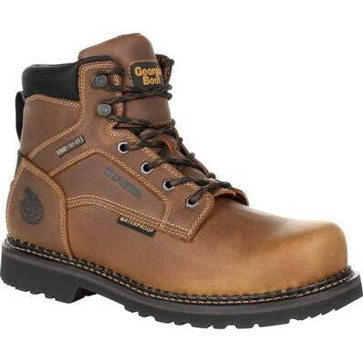 Georgia Men's Giant Steel Toe Waterproof Met Guard Work Boot -Brown- GB00322 - Overlook Boots