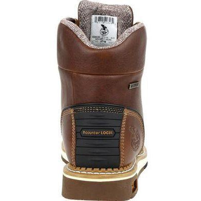 Georgia Men's Amped Lightweight Wedge Steel Toe WaterproofWork Boot - Brown - GB00351 - Overlook Boots