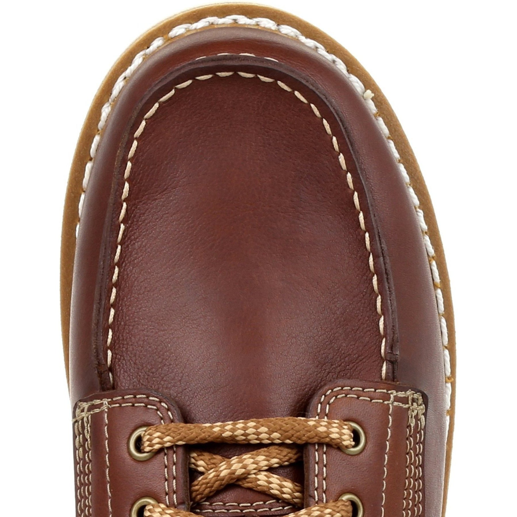 Georgia Men's 6" Soft Toe Wedge Moc Toe USA Made Wedge Work Boot - Brown - GB00358  - Overlook Boots