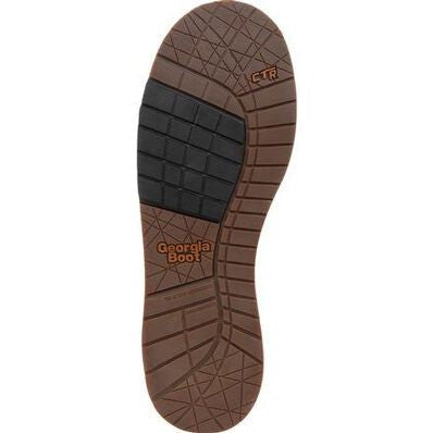 Georgia Men's Amped Lightweight 10" Waterproof Wellington Work Boot- Brown- GB00369 - Overlook Boots