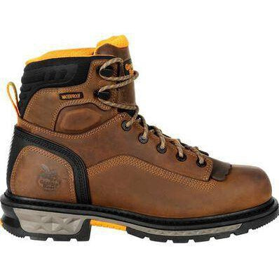 Georgia Men's LTX 6" Composite Toe Waterproof Carbo-Tec Work Boot- Brown - GB00391 - Overlook Boots