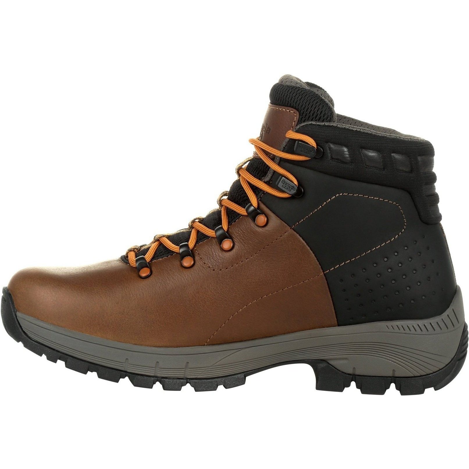 Georgia Men's Eagle Trail 6" Soft toe Waterproof Hiker Work Boot - Brown - GB00402 - Overlook Boots