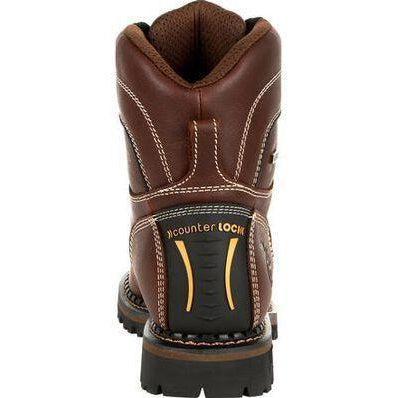 Georgia Women's Amped Lightweight Logger Alloy Toe Waterproof Work Boot - Brown - GB00428 - Overlook Boots