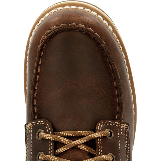 Georgia Men's Amped Lightweight Wedge 6" Soft Toe Waterproof Work Boot - Brown - GB00429 - Overlook Boots